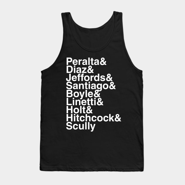 Brooklyn Nine-Nine Helvetica List Tank Top by DennisMcCarson